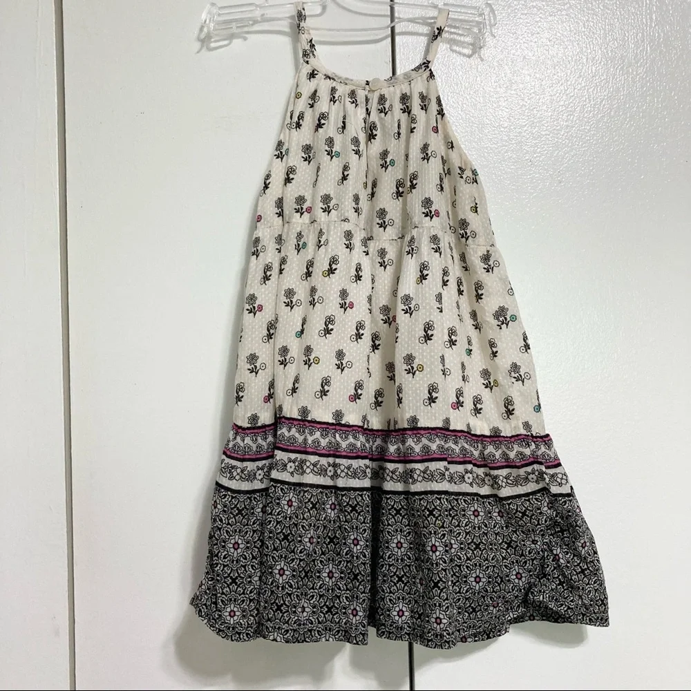 GAP Toddler Prairie Floral Tiered Cotton Dress Girls 12 18 Months